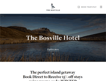 Tablet Screenshot of bosvillehotel.co.uk